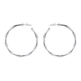 Серьги конго 502305480 ювелирный сплав бамбук