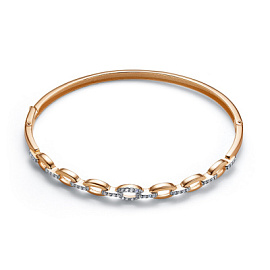 Браслет жесткий 7703296 золото Цепь