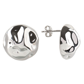 Серьги пусеты E1268-W серебро