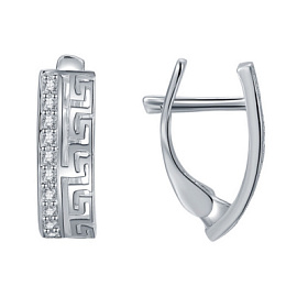 Серьги LLE556 серебро версаче