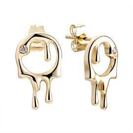 Серьги CZ-E05609-X-L-W-X-X серебро Капля