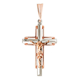 Крест христианский ПК-248-au золото Полновесный