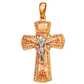 Крест христианский п640-01 золото