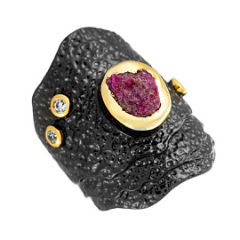 Кольцо AY-R00179-X-BY-Pin-X-W серебро