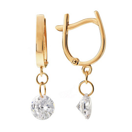 Серьги подвесные 803-01889-10-00-20-01 золото