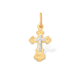 Крест христианский П1500101 золото