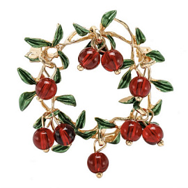 Брошь 3-1616-Y ювелирный сплав Венок