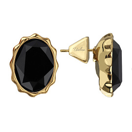 Серьги пусеты SW000095G-280E1 ювелирный сплав