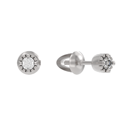 Серьги пусеты 1042372-01110 серебро