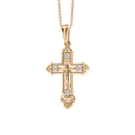 Крест христианский 01-418470 золото