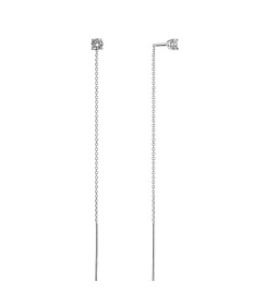 Серьги продевки СЦП4009К серебро