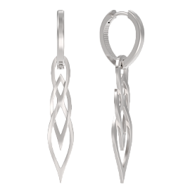Серьги подвесные 1041782-00000 серебро