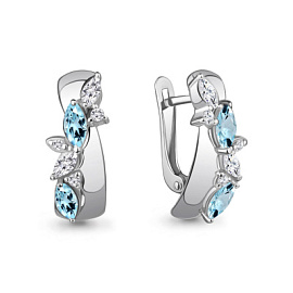 Серьги 4964302А.5 серебро
