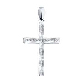 Крест декоративный 94120114 серебро