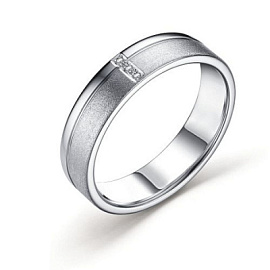 Кольцо обручальное 01-3304.000Б-00 серебро
