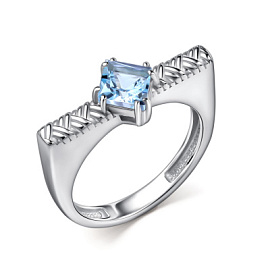 Кольцо один камень 01-5517.00ТБ-00 серебро