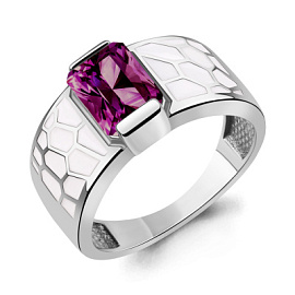 Кольцо один камень 65000184.5 серебро