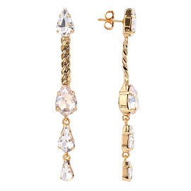 Серьги подвесные 002.02.00752 ювелирный сплав